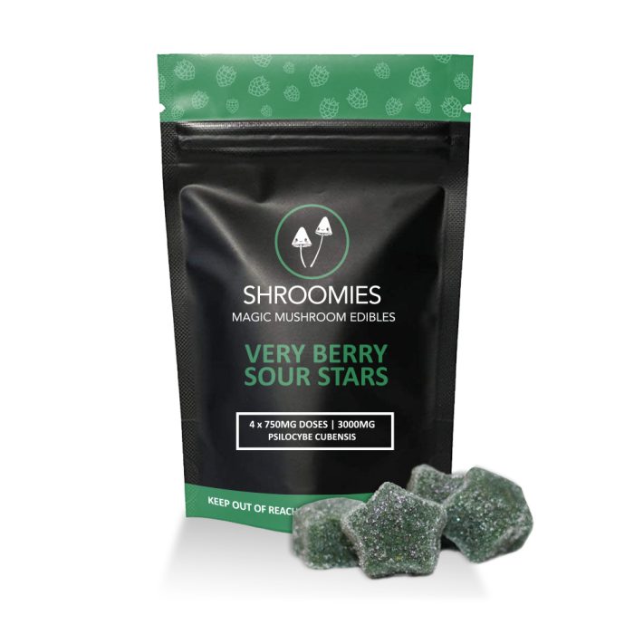 Shroomies – Very Berry Sour Stars 3000MG
